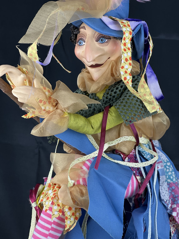 魔女人形　縁起物　幸福を与える白魔女人形　手作り　ヨーロッパ　人形 9枚目の画像