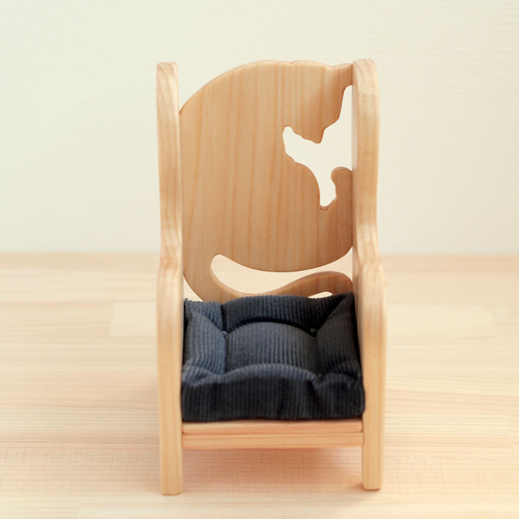 《ミニチュア家具》アンモニャイト猫シルエット ソファ  家具 インテリア 2枚目の画像