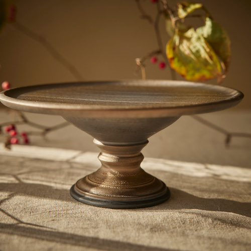 中元亮之 コンポート皿 器 キャンドルホルダー 木製 中元亮之