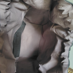 皮籐のかごバッグ(内巾着袋/チャコールグレー) 4枚目の画像