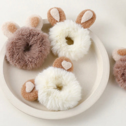 カナダ ふわふわエコファー耳当て&シュシュプレゼント♡パステルミックス カナダ ふわふわエコファー耳当て&シュシュプレゼント♡パステル