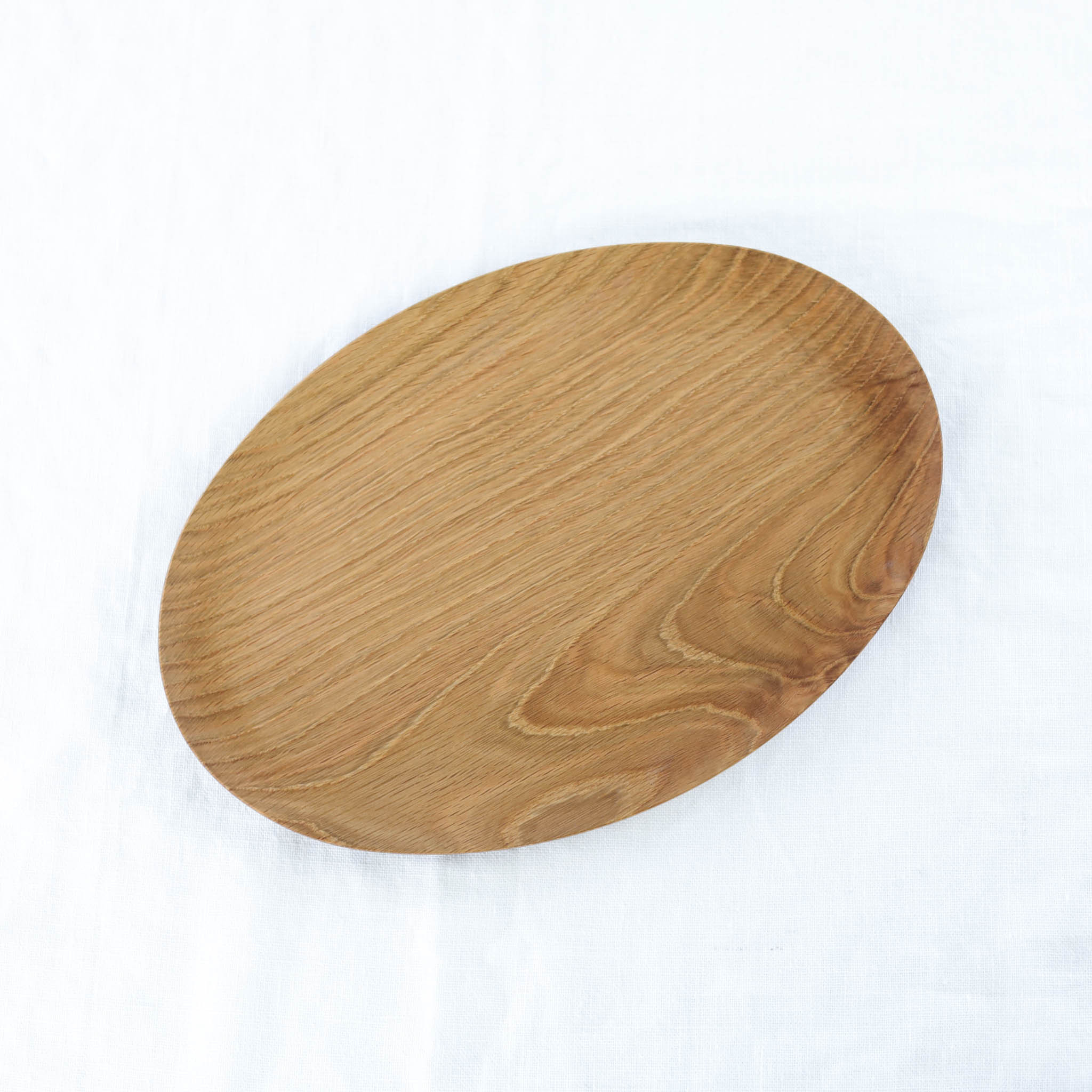 オーバル皿　ナラ