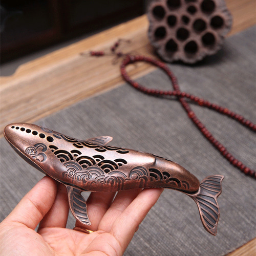 くじら クジラ 鯨 アロマ 香炉 お香 お線香 御香 蚊取り線香 横置き