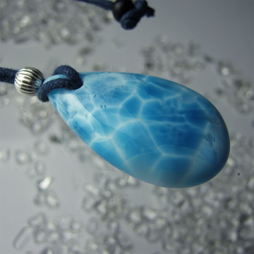 イルカのいる海  naked332 ラリマー  ペンダント simple【送料無料】いるか ドルフィン