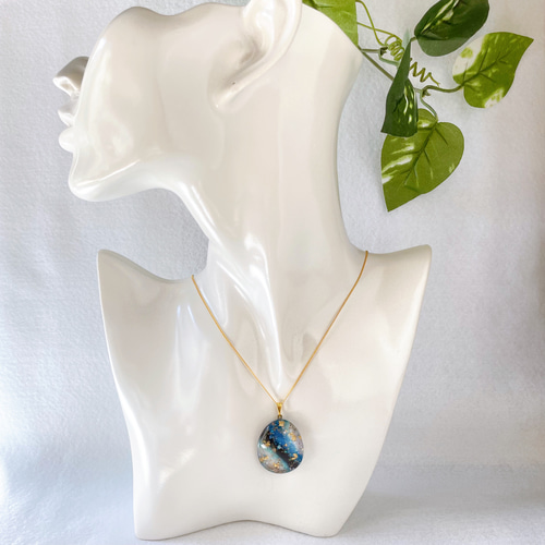 1点もの】ガラスカボション ネックレス 92-N7 ネックレス・ペンダント