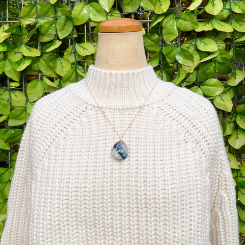 1点もの】ガラスカボション ネックレス 92-N7 ネックレス・ペンダント