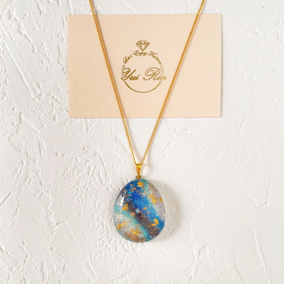 1点もの】ガラスカボション ネックレス 92-N7 ネックレス・ペンダント