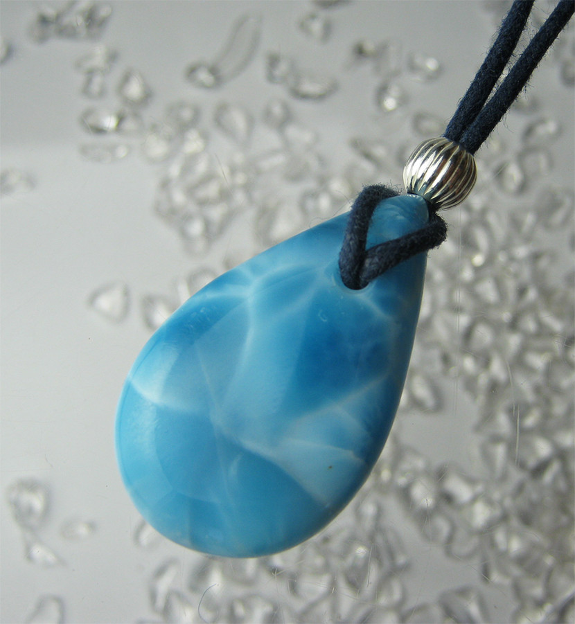 イルカのいる海  naked323 ラリマー  ペンダント simple【送料無料】いるか ドルフィン