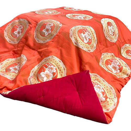 布団職人が作った 昔ながら 綿のこたつ布団 正方形 200×200cm レトロ