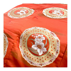 布団職人が作った　昔ながら　綿のこたつ布団　正方形　200×200cm レトロ　緞子生地　 3枚目の画像