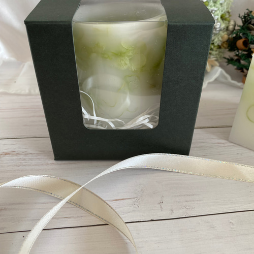 冬の灯りに・ドライフラワーのボタニカルキャンドルランタン