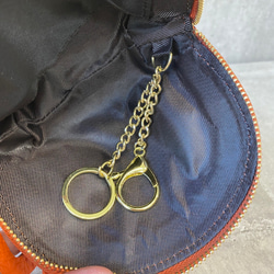 【本革】ネコキーポーチ／ネコグッズ 猫アイテム 大人可愛い ギフト プレゼント 猫好きアイテム 8枚目の画像