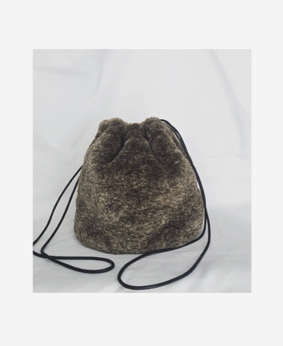 Ecofur drawstring bag 2枚目の画像