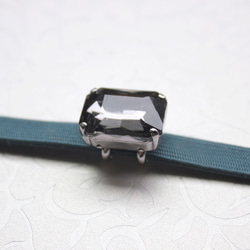 ●帯留 bijou rectangle●鈍色 5枚目の画像