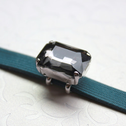 ●帯留 bijou rectangle●鈍色 7枚目の画像