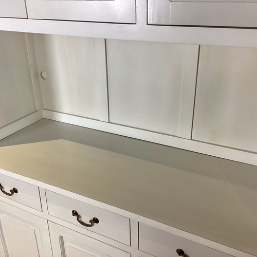 穴あけ加工済】アンティーク調 マホガニー カップボードキャビネット