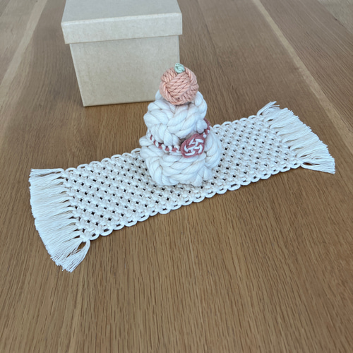 【オーダーページ】鏡餅マット マクラメ鏡餅 マット縦長バージョン その他インテリア雑貨 macrame