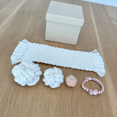 マクラメ鏡餅 マット縦長バージョン その他インテリア雑貨 macrame