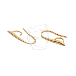 ERG-2567-MG【2個入り】シンプルピアスフック,Simple Line Hook Ear Wires 3枚目の画像
