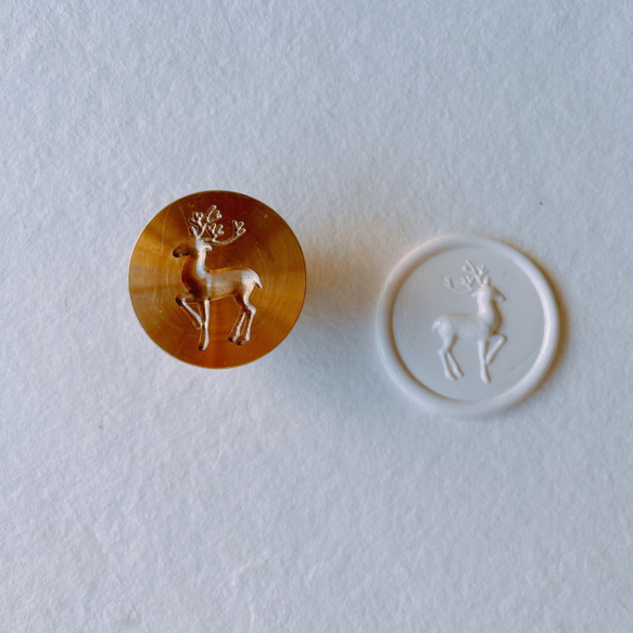 Wax Stamp -【冬季限定】3Dトナカイ／スタンプヘッド 2枚目の画像