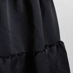 [疊搭也可以◎]水洗霧面緞面疊層洋裝[黑色] 第16張的照片