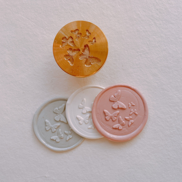 Wax Stamp -3D butterfly／スタンプヘッド 3枚目の画像