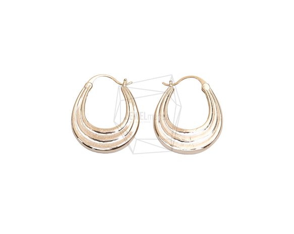 ERG-2570-G【2個入り】ラウンドワンタッチ ピアス,Round One touch Post Earring 1枚目の画像