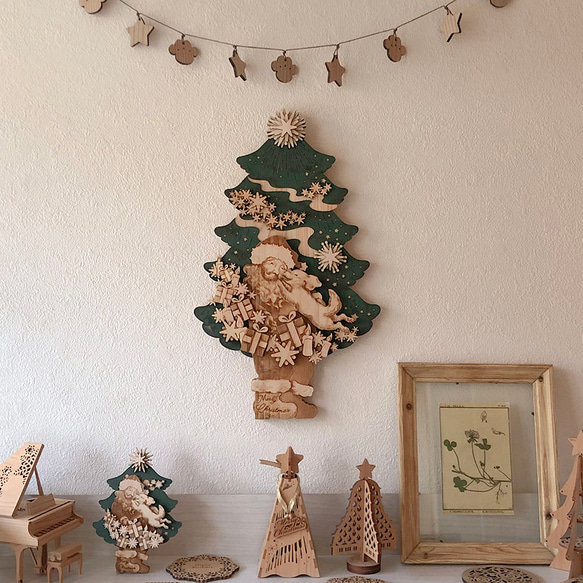 壁掛けクリスマスツリー ～ Merry Christmas ～ 1枚目の画像