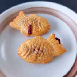 餡子がたっぷり♪ 薄皮 たい焼き ブローチorヘアゴム 1枚目の画像