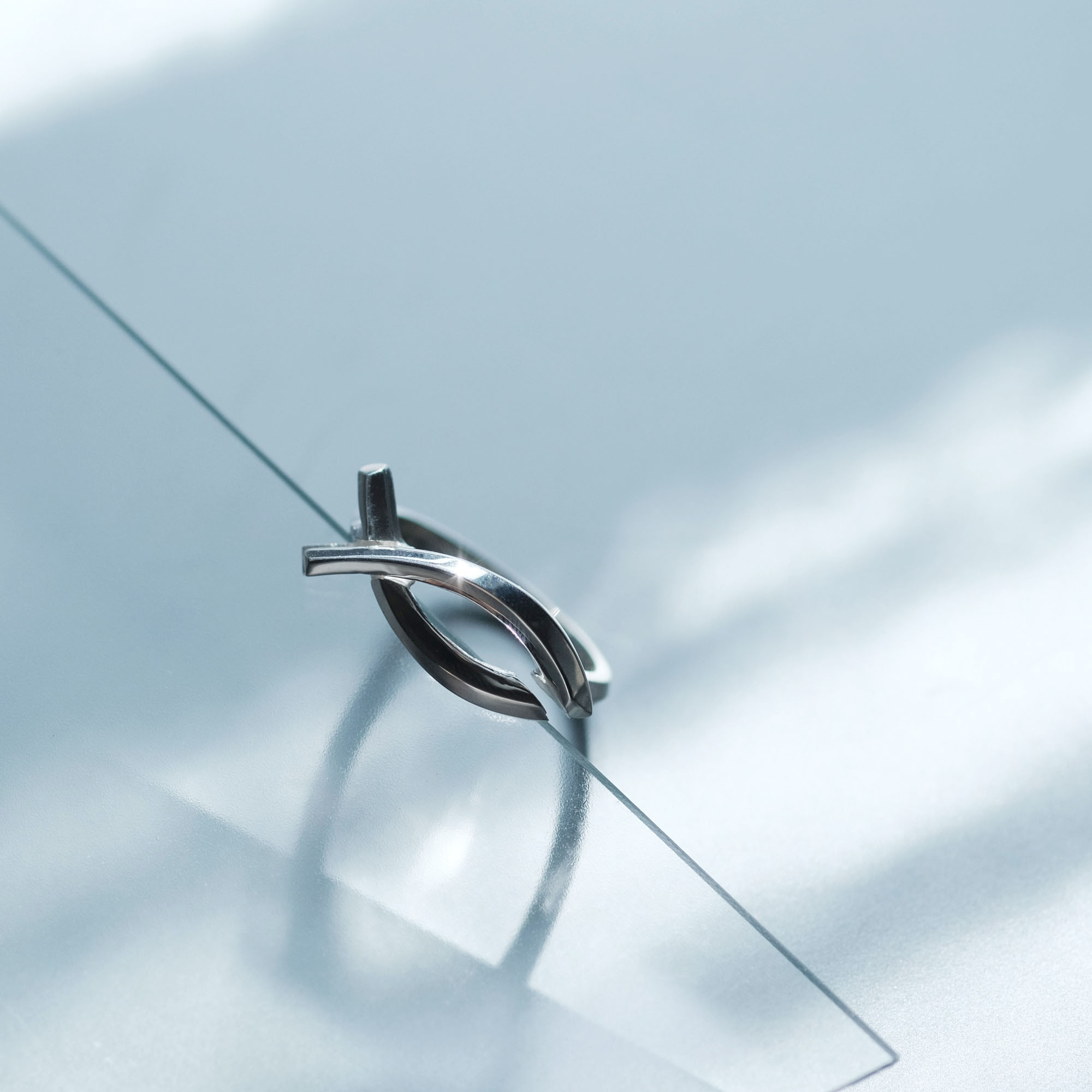 魚 オープン リング シルバー925