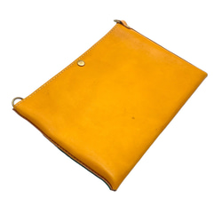 【現物販売・サンプルセール】iPadも入るA5サイズの革製4WAYバッグインバッグ ショルダー サコッシュ 2枚目の画像