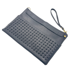 【現物販売・サンプルセール】iPadも入るA5サイズの革製4WAYバッグインバッグ ショルダー サコッシュ 1枚目の画像