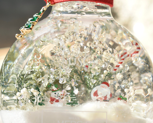 ハーバリウム】『スノードーム』White Christmas ＊クリスマスカードor