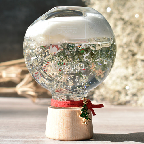 ハーバリウム】『スノードーム』White Christmas ＊クリスマスカードor