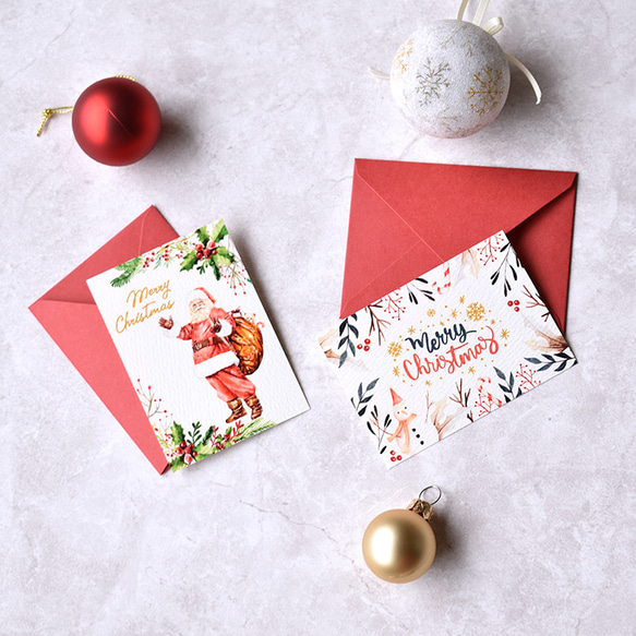 【ハーバリウム】『スノードーム』White Christmas ＊クリスマスカードorメッセージカード無料 12枚目の画像