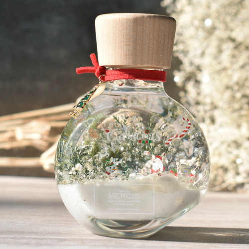 ◇ハーバリウム281 white Christmas *.:。✿*゜¨