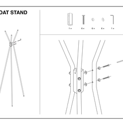 COAT STAND コートスタンド　コートハンガー　ハンガースタンド　ハンガーラック 9枚目の画像