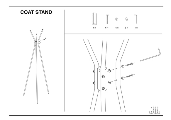 COAT STAND コートスタンド　コートハンガー　ハンガースタンド　ハンガーラック 9枚目の画像