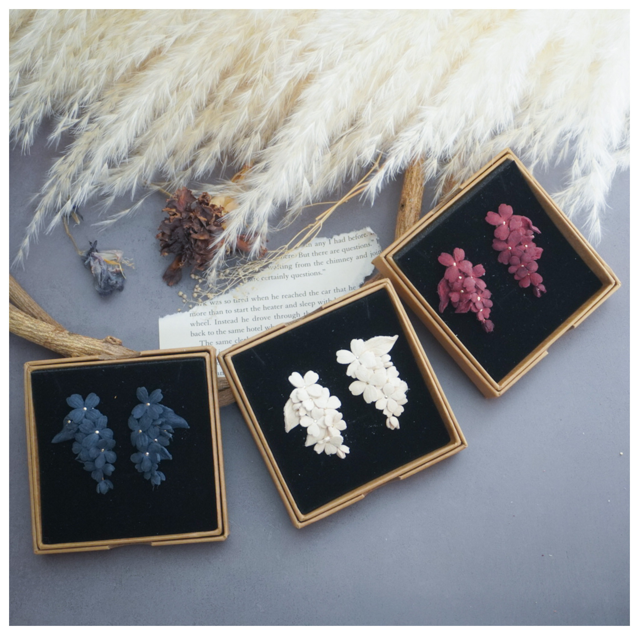 flower bouquet ＊ イヤリング(ピアス)