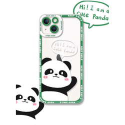 パンダちゃんと竹 スマホケースpanda 動物 iPhoneケース iPhone16