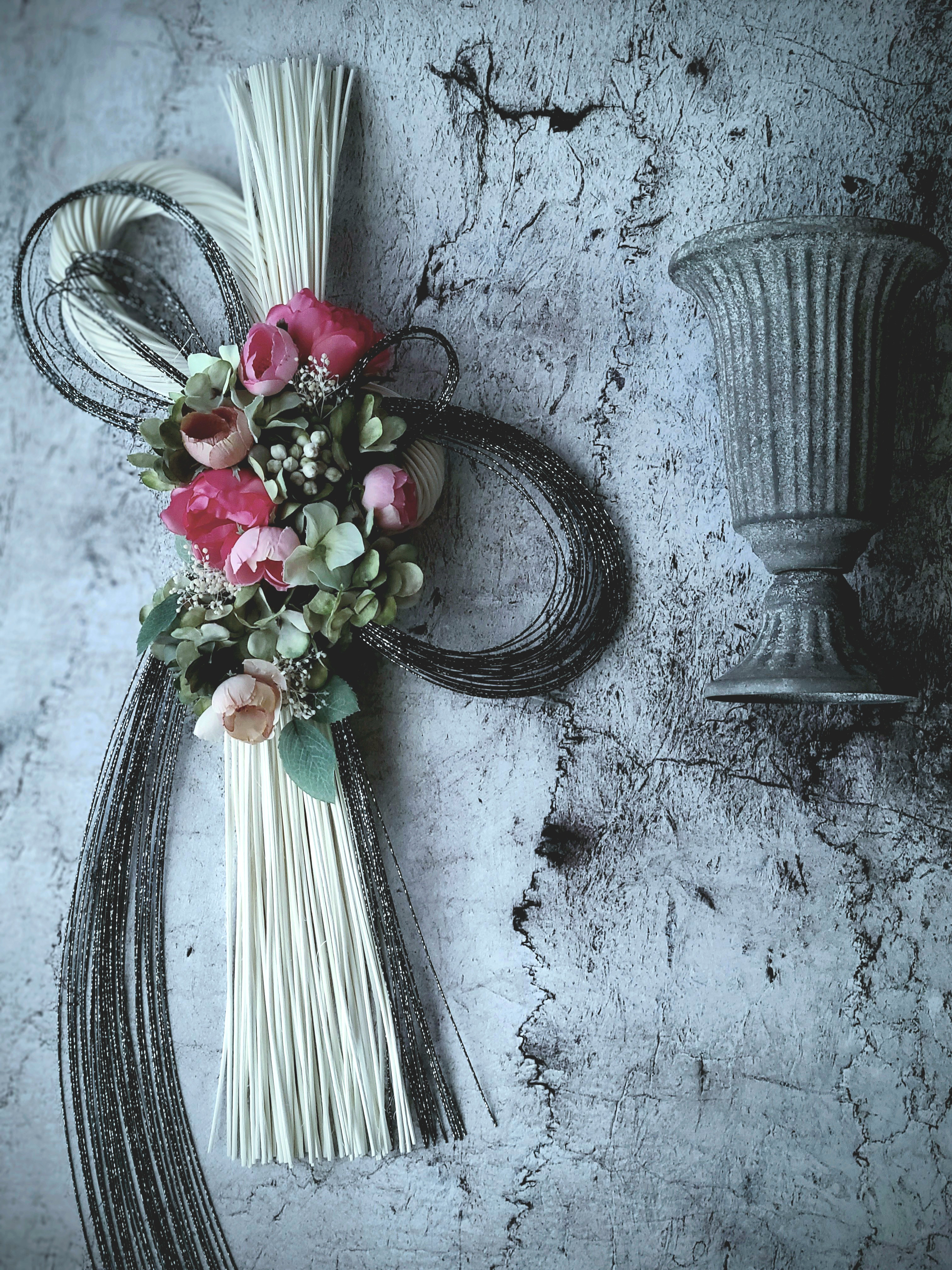 高級しめ飾り　お正月飾り　お正月　花　フラワーアレンジメント