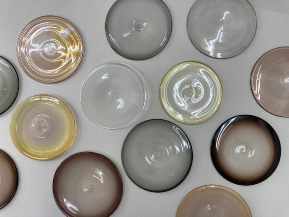 Glass Plate ガラスプレート ガラス皿 ガラス丸板 宙吹ガラス Glass Plate ガラスプレート ガラス皿 ガラス丸板 宙吹ガラス