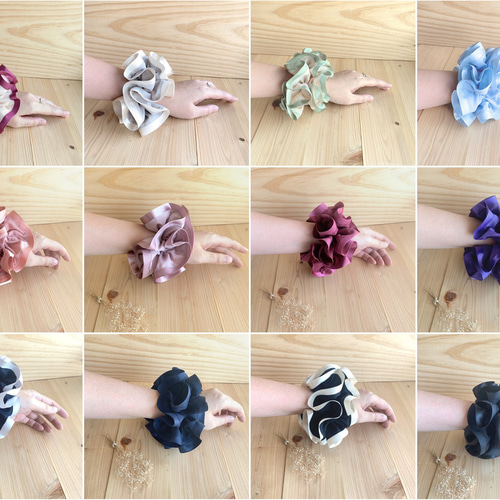 シンプルな無地やオーガンジーのシュシュ シュシュ AQUADrop 通販