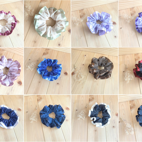 シンプルな無地やオーガンジーのシュシュ シュシュ AQUADrop 通販