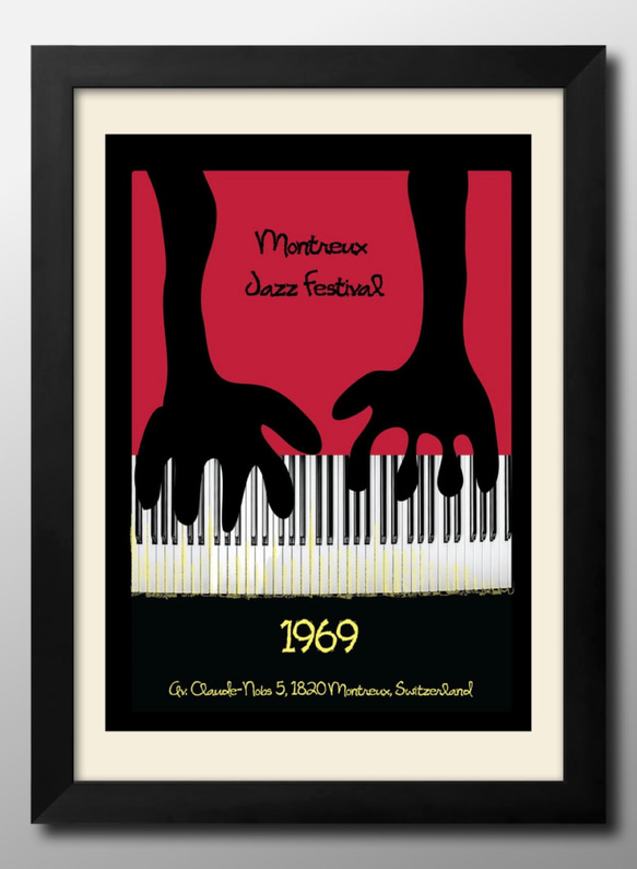 12840アートポスター 絵画 A3サイズ『ジャズ jazz ピアノ