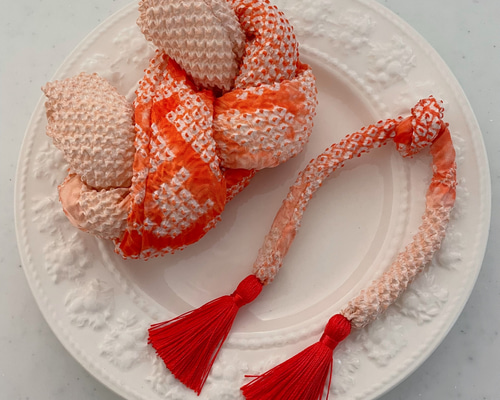 ぼちぼち.comさま専用 七五三髪飾り かのこセット③ はねず色×桜色 6