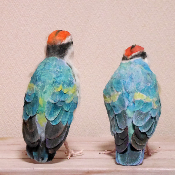 土佐和紙×ひよこ窯　「八色鳥（ヤイロチョウ）」 10枚目の画像