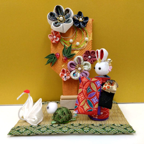 お正月羽子板、壁飾り、お正月飾り、ハンドメイド、ちりめん細工アレンジメント ちりめん細工 羽子板 パーツ お正月 【公式通販】