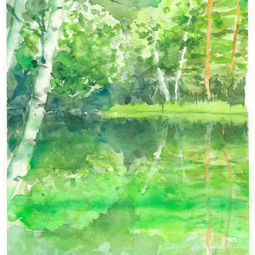 透明水彩] デモンストレーション原画(A4) 絵画 甲斐 明日香 通販