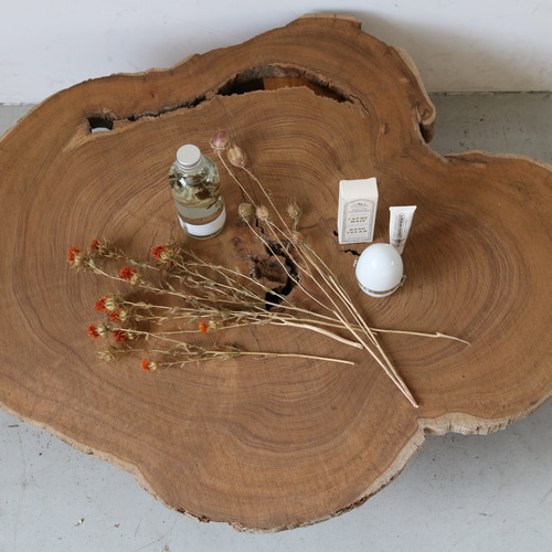 チーク材原木スライス ディスプレイ台 木工材 チーク材料 木材・板